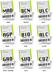 Poster - Airport tag bags - Espagne 02