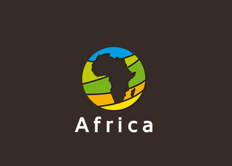 Sticker - logo, planète, afrique