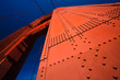Detailed View of the Golden Gate Bridge Tower