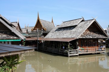 Wall Mural - Thai style house