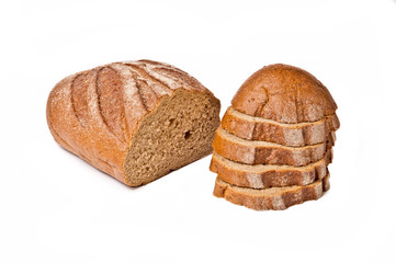 Wall Mural - Half sliced brown bread