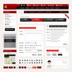 Wall Mural - Web Design Website Element Vector