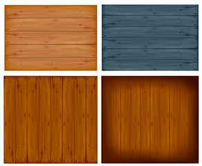 Set with wall panels. Vector illustration