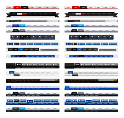 Wall Mural - Web Design Menu Navigation Bar Website Element