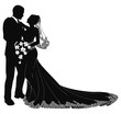 © Christos Georghiou - Bride and groom silhouette