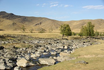 Wall Mural - Paysage mongol