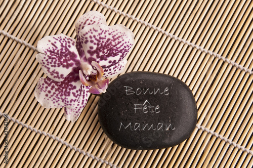 Bonne Fete Maman Galet Zen Stock Photo Adobe Stock