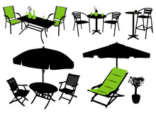 Furniture Vector Silhouettes