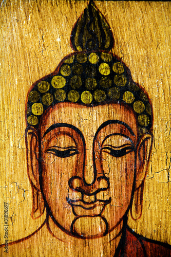 Obraz na płótnie canvas dwuczęściowy "dyptyk" Budda