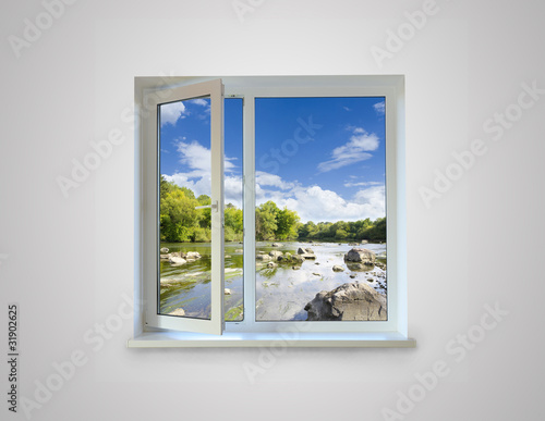 Plakat na papierze fotorealistycznym Okno