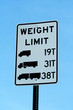 © Jim Mills - Truck weight limit sign