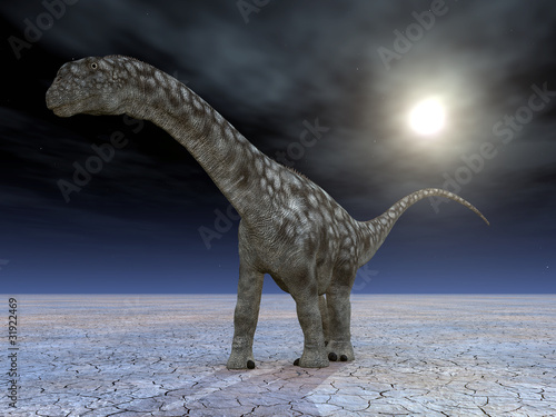 Naklejka nad blat kuchenny Dinosaur Argentinosaurus