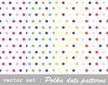 Seamless Patterns, Polka Dot Set