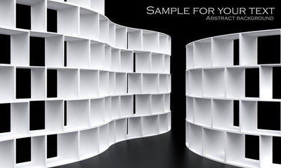 Wall Mural - 3d abstract interior