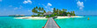 Leinwandbild Motiv Maldives island Panorama