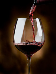 Wall Mural - glass of red wine