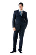 © vgstudio - Full body portrait of happy smiling business man, isolated