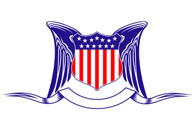 Sticker - USA heraldry symbol