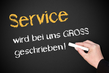 Poster - Service wird bei uns GROSS geschrieben