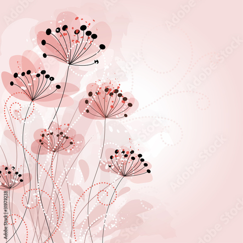 Fototapeta na wymiar Romantic Flower Background