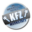 KFZ Werkstatt! Button, Icon