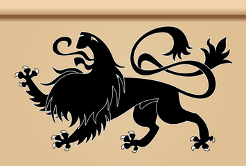 Wall Mural - Heraldic lion