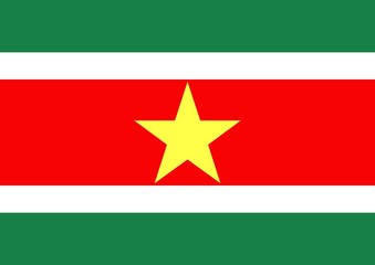 Wall Mural - Suriname flag