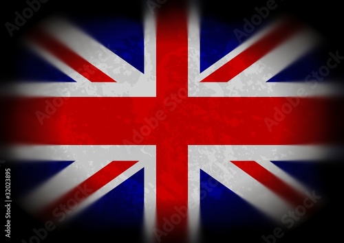 Tapeta ścienna Grunge uk flaga