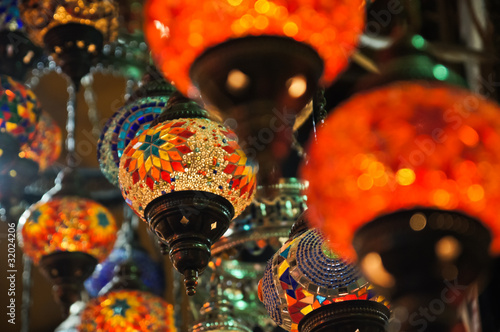 Obraz w ramie Turkish lamps