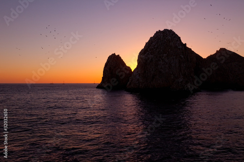 Tapeta ścienna Koniec ziemi o zachodzie słońca, cabo san lucas, meksyk