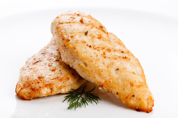 Grilled chicken breasts