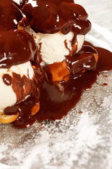 Poster - Ice cream with Chocolate topping