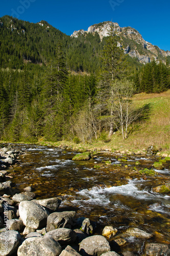 Board z aluminiowym obramowaniem Polskie tatry
