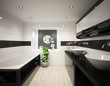 © yulyla - Cuarto de baño blanco y negro