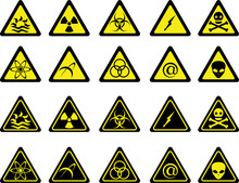 Set Of Warning Signs
