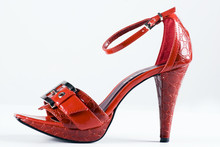 Red High-heels Woman Shoes