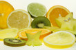 Obst Orange Limette Zitrone