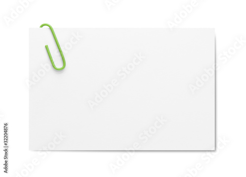 Fotografía Businesscard with paper clip