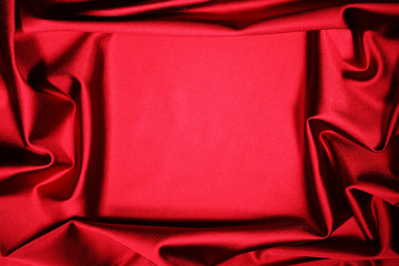 Wall Mural - red satin