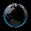 Globe (3D xray blue transparent)