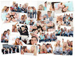 © WavebreakMediaMicro - Collage of groups of young people having fun together