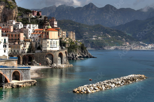 Board z aluminiowym obramowaniem Atrani, wybrzeże Amalfi