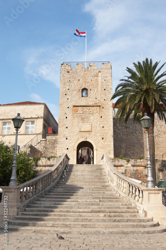 Plakat na papierze fotorealistycznym Korcula. 