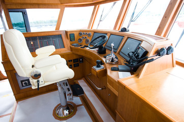 Interior of yacht