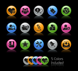Wall Mural - internet & blog / the vector file includes 5 colors