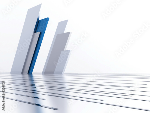 Abstract metallic lines and details as a futuristic background