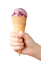 Wall Mural - berry ice cream