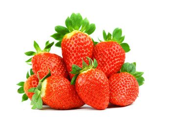 Poster - strawberry pile isolated