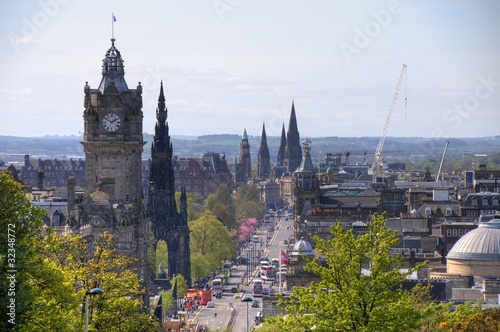 Board z aluminiowym obramowaniem Royal mile / architecture - edinburg / scotland
