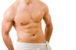 © cristovao31 - Wet muscular sexy man wrapped in the towel, isolated on white